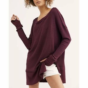 FP North Shore Oversized Thermal Fig Sorbet Sz XS